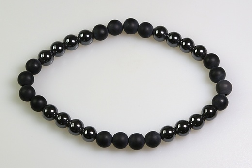Náramek onyx, hematit
